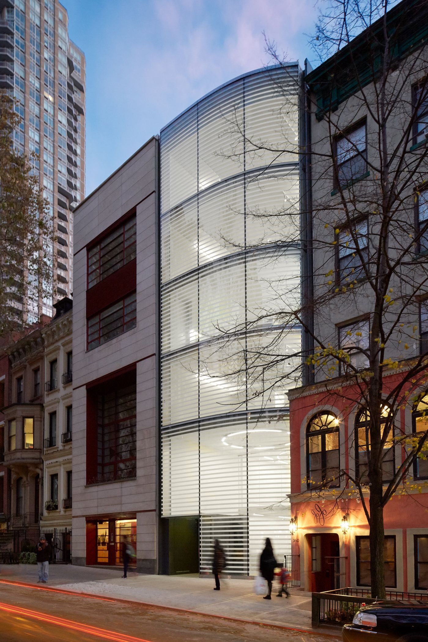 East 64th Street townhouse at night